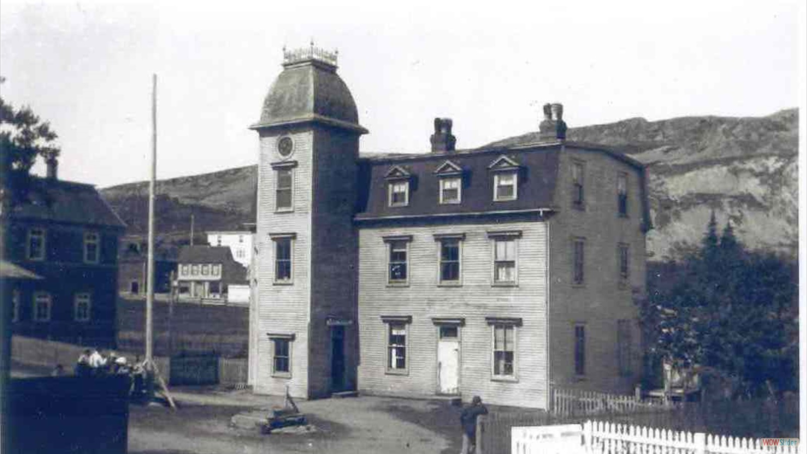 Front of Court House with Tower - pre-1950