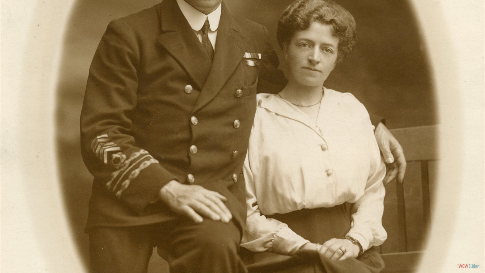 Captain Jack Randell and his wife Gertrude Elizabeth Lewis married in Cardiff, Wales, 1909